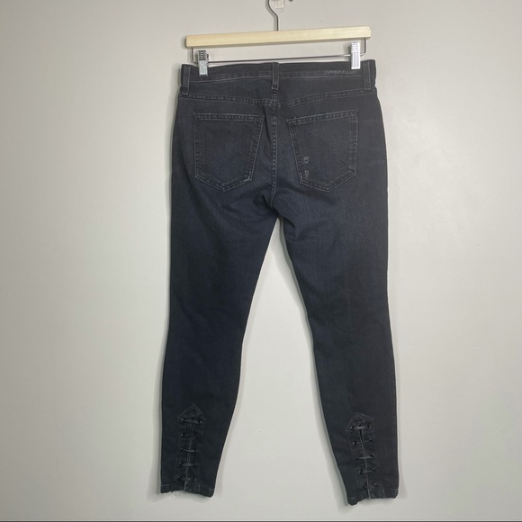 CURRENT/ELLIOTT | Skinny Lace Hem Jeans | 27 - Picture 4 of 6